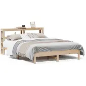 vidaXL Bedframe zonder matras massief grenenhout 140x190 cm