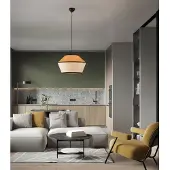 Lyora Hanglamp Veliss wit met geel