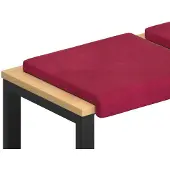 vidaXL Bankkussen 4 st fluweel Wijnrood Diepte 35 cm