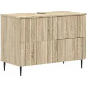 vidaXL Wastafelmeubel ZWOLLE, Sonoma-eikenhout, 82 x 41 x 58,5 cm