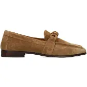 Manfield Bruine suède loafers | Maat 36