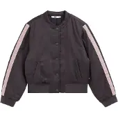We fashion bomberjack - antraciet Jas Grijs Meisjes Ronde hals Effen - maat 146/152