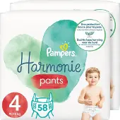 Pampers Harmonie / Pure Nappy Pants Maat 4 (9-15kg) 116 Luierbroekjes