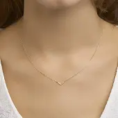 The fashion jewelry collection Collier V 40 - 42 - 44 Cm