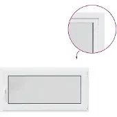 vidaXL Kleur binnenkant kelderraam Wit RISOR 120 x 55 cm