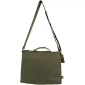 Ancient Wisdom Cotton Canvas Laptop Messenger Bag - Olive