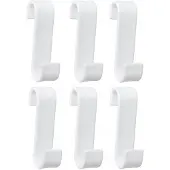 Yoka Home 6x Witte Badkamer Haken voor Radiator -