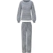Lingadore Pyjama donkerblauw / wit
