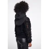Rino & Pelle Accessories - Tabita hood collar - Zwart