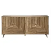 CALICOSY - Dressoir met 4 deuren en gelamineerde fronten L156 cm - EDEN