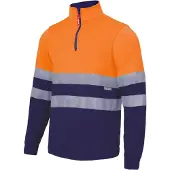 VELILLA Hoodie met rits hoge zichtbaarheid