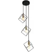 ITALUX Morestel MDM-4244/3 BK+BRO hanglamp van