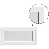 vidaXL Kleur binnenkant kelderraam Wit RISOR 100 x 55 cm