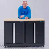 Datona Basic werkbank met eikenhouten werkblad - 136 cm