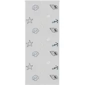 vidaXL Douchegordijn, 90x240 cm, stofbreedte 86 cm