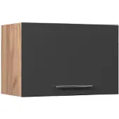 Vicco Hangkast Fame-Line, Antraciet Hoogglans/Goudkleurig Eiken, 60 cm