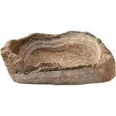 Ptmd Keller Natural Onyx Lapis Shaped Bowl Thick Border