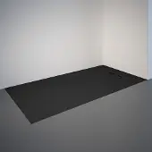 Schulte Receveur De Douche Extra Plat--anthracite-80x160x3,2cm-effet Pierre-ultra Léger-antidérapant