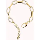 Bronzallure Pave' Alterned Bracelet - Yellow Gold WSBZ02594Y.WR Brons 18