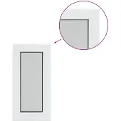 vidaXL Kelderraam Interne Kleur Wit RISOR 30 x 45 cm
