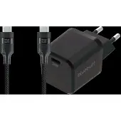 BlueBuilt Power Delivery Oplader 20W + Usb C Kabel 3m Nylon Zwart