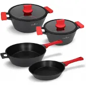 Zwieger Obsidian Pannenset 4 Delen - Aluminium met Greblon Coating