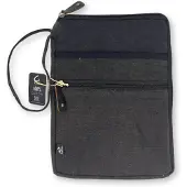 AW Gifts Stonewash Tablet Pouch - Charcoal - 21x29cm