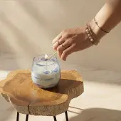 Ancient Wisdom Small Glass Jar Candles - Seabreeze