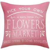 ECarla Decoratieve Kussensloop 45x45 cm - Bloemen Markt Stijl