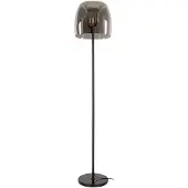 AnLi Style Vloerlamp Drift, glas, 1 lichtpunt / Rookgrijs glas