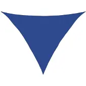 vidaXL Zonnezeil 160 g/m² 3,5x3,5x4,9 m HDPE blauw