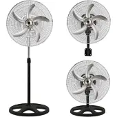 Kiwi Industriële Statiefventilator - Ventilator Staand 54W - Wit