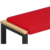 vidaXL Bankkussen Kunstleer Rood Diepte 35 cm