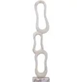 Ptmd Camare Beige Casted Alu Abstract Open Statue M