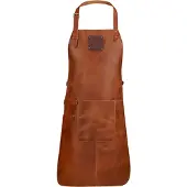 Witloft Schort Buffalo met zak - Cognac - Buffelleer