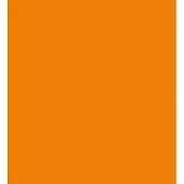 2lif Glossy plain Zelfklevende Folie Mini rol oranje glans 45cmx2mtr