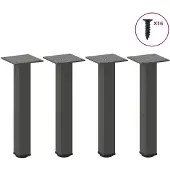 vidaXL Salontafelpoten 4 st 30-32 cm staal antraciet