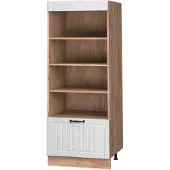 Vicco Keukenrek Fame-Line Wit Landhuis/Goudkleurig Eiken 60 cm, Model 62238