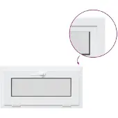 vidaXL Kleur binnenkant kelderraam Wit RISOR 85 x 40 cm