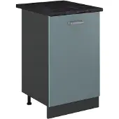 Vicco Keukenonderkast R-Line Blauw-grijs/Antraciet 50 cm antraciet werkblad, Model 70260