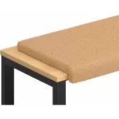 vidaXL Bankkussen Sherpa Stof Beige Diepte 35 cm