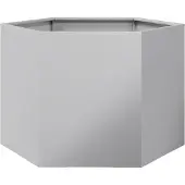 vidaXL Plantenbak zeshoek 69x60x45 cm gegalvaniseerd staal