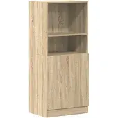 vidaXL Keukenkast 57x41,5x131,5 cm bewerkt hout sonoma eikenkleurig