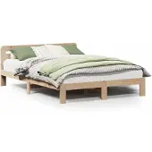 vidaXL Bedframe zonder matras massief grenenhout 160x200 cm