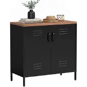 HOMCOM Sideboard-Stahl-Schwarz