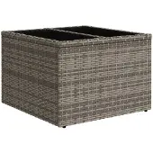 vidaXL 5-delige loungeset voor buiten, met kussens, grijs, kunststof riet
