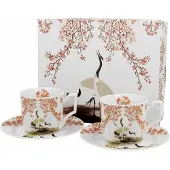DUO sp. z o.o. Espresso Kopjes Set 2 Stuks - Sakura & Kraanvogel Design