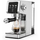HOMCOM Touchscreen – Espressomachine – 1,2L – 20 bar-1350W-Stoompijp