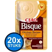 Ciao 20x Bisque puree cat chicken 40gr