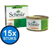 Schesir 15x - Hondenvoer - Natvoer in blik - Saus Kip & Lam - 85g